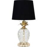 Table Lamps ValueLights Contemporary Pineapple Gold Clear Table Lamp