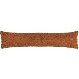 Saunas Cabu Textured Boucle Draught Excluder Ginger 92 x 23cm