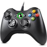 Zexrow xbox 360 wired controller, game controller usb pc joystick