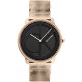 Calvin Klein Rose Gold Plated Mesh Iconic