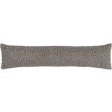 Saunas Cabu Textured Boucle Draught Excluder Storm Grey 92 x 23cm