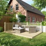 Pinewood Decking Timber power 812PD2R Two Sides Handrails 2408x1200mm