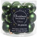 Decoris Mini Baubles Pine Green Christmas Tree Ornament 2.5cm 24pcs