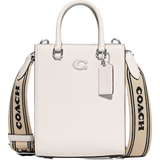 Coach Tote 16 With Signature Canvas Details - Chalk