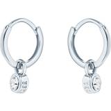 Brass Earrings Ted Baker Sinalaa Huggie Earrings - Silver/Transparent