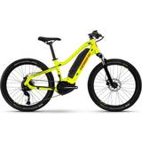 Green E-Mountainbikes Haibike Alltrack Kids Electric Mountain 2023 - Lime/Crystal Red Unisex