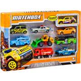 Metal Toy Cars Mattel Matchbox 9 Pack Vehicles