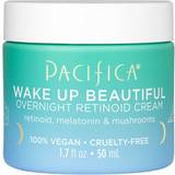 Night Creams - Under Eye Bags Facial Creams Pacifica Wake Up Beautiful Overnight Retinoid Cream 50ml