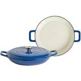 Shallow Casseroles Argon Tableware 2.3 Litre Cast Shallow Pack 2 with lid