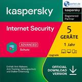 Kaspersky Internet Security 2021/2022 Upgrade, 5 Geräte 1 Jahr, Download