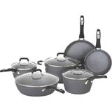 Bialetti Impact Textured Cookware Set with lid
