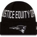 New Era New England Patriots Black Team Social Justice Cuffed Knit Hat