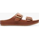 Clarks Slippers & Sandals Clarks Brookleigh Sun Leather Footbed Sandals Tan