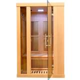 Sauna Rooms Infrarotkabine Zanier Gigatherm II Hemlock MP3 Strahler Flächencarbon-& Rotlichtsrahler, Personenanzahl 2 Personen