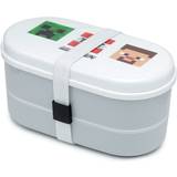 Puckator Minecraft Bento Lunch Box with Cutlery Faces