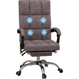 Vinsetto Microfibre Fabric Vibration Massage Office Chair for Home, Grey