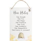 Wood Picture Hooks Something Different Hive Rules Hanging Sign A Sweet Reminder Your Picture Hook