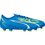 Blue Children's Shoes Puma Youth Ultra Play FG/AG Football Boots - Ultra Blue/ White/Pro Green