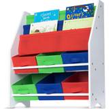 Bookcases Livivo Multi Colour Children Book Shelf with Sling
