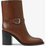 Burberry Boots Burberry Leather Ankle Boots - Pine Cone Brown
