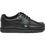 Low Top Shoes Children's Shoes Kickers Junior Boy's Fragma Lace Leather - Black
