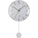MDF Wall Clocks Versa Pendulum White Veggklokke