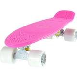 White Cruisers Land Surfer Cruiser Skateboard 22 Inches Pink & White
