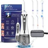 Irrigators Water flosser for teeth cordless with 5 modes, binefia 360Â° rotation oral