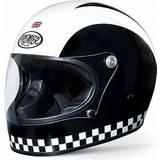 Men Motorcycle Helmets Premier Trophy Retro Black White Man