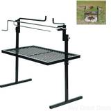 Texsport heavy duty adjustable outdoor camping rotisserie grill spit