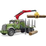 Plastic Lorrys Bruder Granite Timber Truck with Loading Crane 02824
