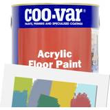 Coo-var Black Paint Coo-var W138 Acrylic Floor Paint Black 2.5L