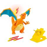 Pokémon Toy Figures Jazwares Pokemon Charizard Deluxe Feature Figure Pikachu with Launcher