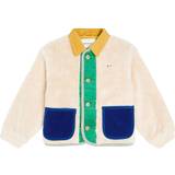 Buttons Fleece Jackets Children's Clothing Bobo Choses Kids' Colorblock Sheepskin Jacket - Cream Multi