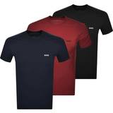 Hugo Boss T-shirts Hugo Boss Bodywear Cotton T-shirts 3-pack - Burgundy/Navy/Black