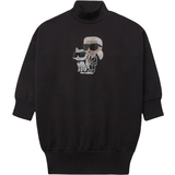 Cotton - Sweatshirt dresses Karl Lagerfeld Kid's Ikonik Sweatshirt Dress - Black (CW2300929995Y)