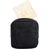 Shein Geometric Pattern Storage Bag - Black