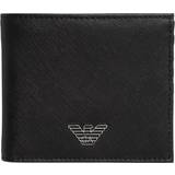 Emporio Armani Compact Bi-Fold Wallet - Black