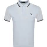 Fred Perry Men Polo Shirts Fred Perry Twin Tipped Polo Shirt - Blue/Black/Green