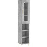 vidaXL Engineered Wood Concrete Grey Storage Cabinet 34.5x180cm