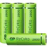 GP Batteries Batteries - Rechargeable Standard Batteries Batteries & Chargers GP Batteries ReCyko Rechargeable AA 2600mAh 4-pack