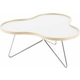 Swedese Furniture Swedese Flower White/Birch/Chrome Coffee Table 107x114cm