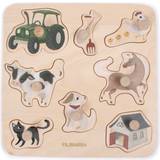 Animals Knob Puzzles Filibabba The Farm Wooden Puzzle 8 Pieces