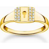 Thomas Sabo Padlock Ring - Gold/Transparent