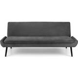 Julian Bowen Gaudi Grey Velvet Sofa 195cm 2 Seater