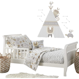 Levtex Baby Kenya Toddler Quilt & Sheet Set with Decorative Pillow 5pcs 42x57"