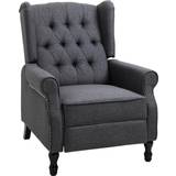 Reclining Chairs Armchairs Homcom Recliner Dark Grey Armchair 99cm