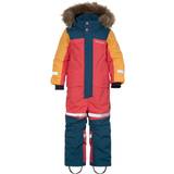 Hood with fur Snowsuits Didriksons Kid's Bjärven Coverall - Modern Pink (504579-502)