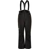 Fleece Lined Outerwear Trousers Color Kids Ski Pants w.Pocket - Black (5440-140)