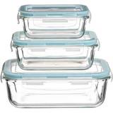 Wood Food Containers Northix 5five Glass Square Storage Clip Top Box Food Container